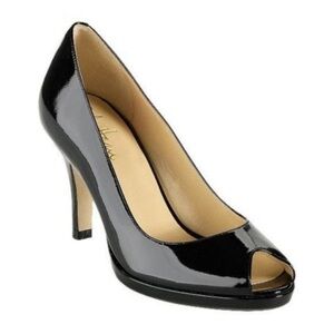 NIB: Cole Haan Carma OT Nike Air Pump black patent heels